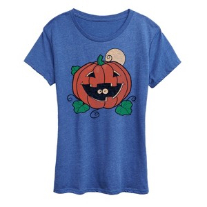 Women's - Instant Message - Vintage Pumpkin Surprise Short Sleeve Graphic T-Shirt - 1 of 4