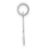 Black Bow Jewelry 14k White Gold, Ella Collection Medium Fancy Script Initial B Pendant - 2 of 4