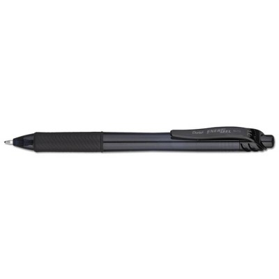 Pentel EnerGel X 12pk Retractable Roller Gel Pen Black