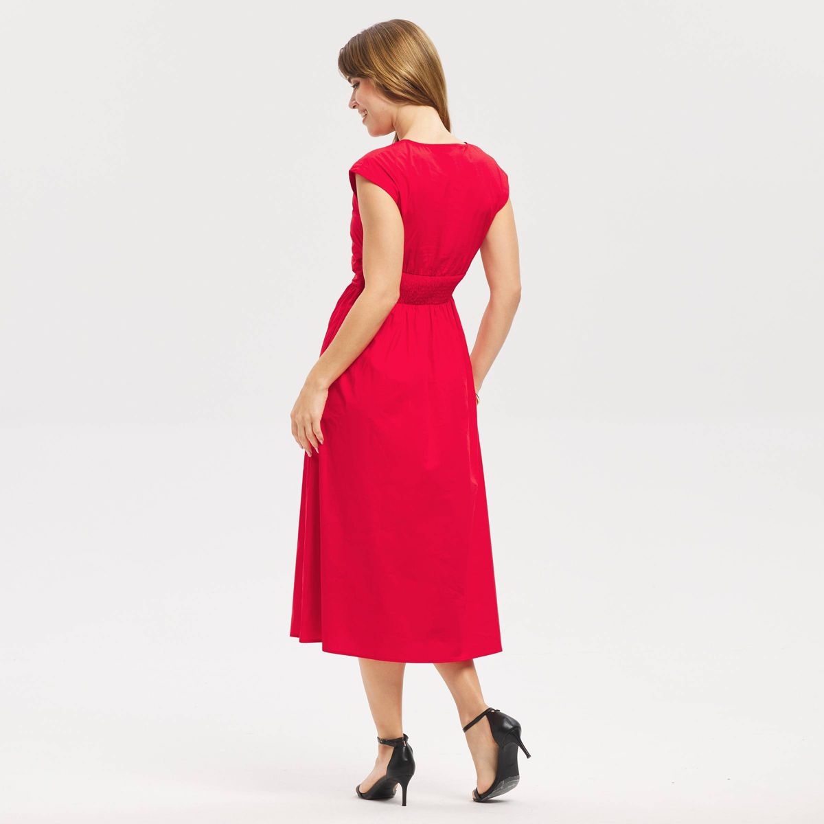 Women's Twist-Front Midi Dress - A New Day™ - thumbnail 8