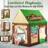 Etokfoks Kids Play Tent Indoor Clubhouse Tent with Roll Up Door and Windows for Boys Girls 38.6 x 27.6 x 42.5 Inch 1 Piece - 3 of 4