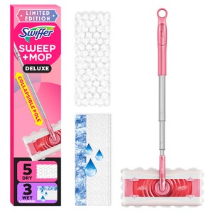 Swiffer Unscented Sweep + Mop Deluxe Floor Cleaners - Wicked Pink - 1 of 4