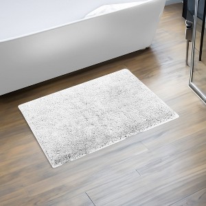 Haven Collection Bathroom Rug 100% Polyester Tufted Bath Mat, Non-Slip TP Rubber Backing, Machine Washable Bath Rug - 1 of 2