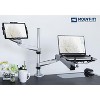 Mount-It! Full Motion Universal Design Laptop and Tablet Desk Mount Stand Fits 17" Laptops and 11" Tablets | Silver - image 3 of 4