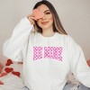 Simply Sage Market Women's Graphic Sweatshirt Be Mine Distressed Checkered - 2 of 3