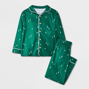 Toddler Girls' 2pc Long Sleeve Brushed Jersey Coat Pajama Set - Cloud Island™ - 1 of 4