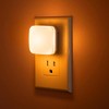 YANSUN 2-Pack Plug-In Light Sensor Night Light, 0.3W Square Amber Glow, Non-Dimmable Small Lighting for Hallway & Bedroom - 2 of 4