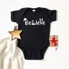 The Juniper Shop Believe Christmas Baby Bodysuit - 24 Month - Black - 2 of 3