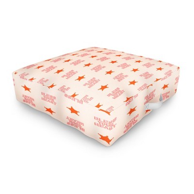 retrografika Southern Snark Bless your heart Outdoor Floor Cushion - Deny Designs