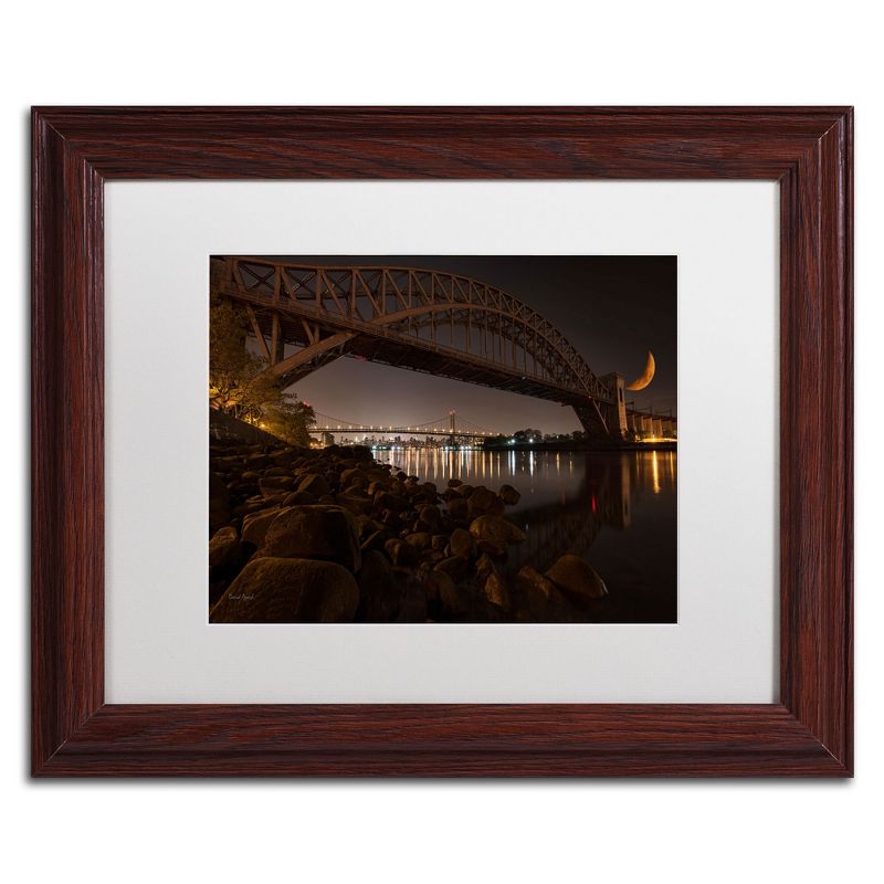 Trademark Fine Art -David Ayash 'Hells Gate Bridge and RFK Bridge - NYC' Matted, 2 of 5