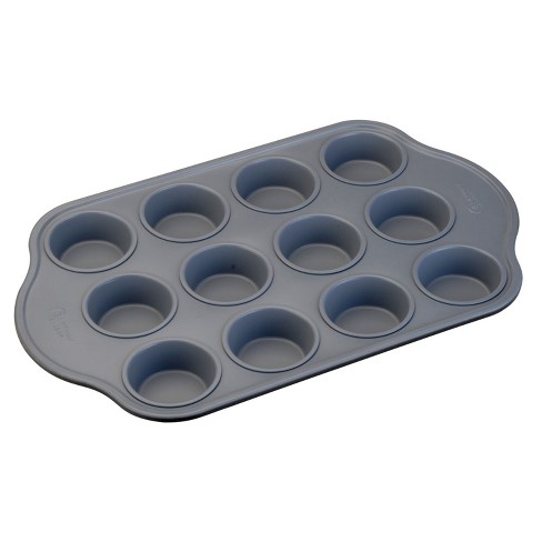 Gibson 12-cup Baker's Friend Nonstick Steel Muffin Pan : Target