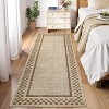 Washable Area Rug Living Room Rugs Modern Bordered Soft Throw Carpet Low Pile Non Slip Checkered Bedroom Rug Geometric Carpet for Nursery - 4 of 4