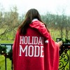 Pavilion Gift Company - Holiday Mode - 50" x 60" Royal Plush Hooded Blanket - Throw Blankets - 3 of 4