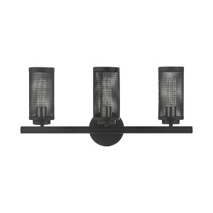Livex Lighting Industro 3 - Light Vanity in  Black/Brushed Nickel - 1 of 4