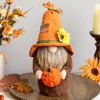 Northlight Sunflower and Pumpkin Gnome Fall Harvest Decoration - 13" - 2 of 4