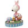 Jim Shore 6.0 Inch Easter Hoppyness Snoopy Woodstock Eggs Basket Animal Figurines - 2 of 3