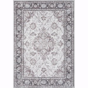 Area Rugs, Traditional Vintage Floral Printed, Washable Non-Slip Backing for Living Room, Soft Low Pile Floor - 1 of 1