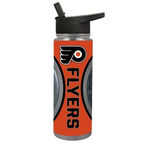 NHL Philadelphia Flyers Jr. Thirst Game Puck Water Bottle - 24oz - 1 of 4