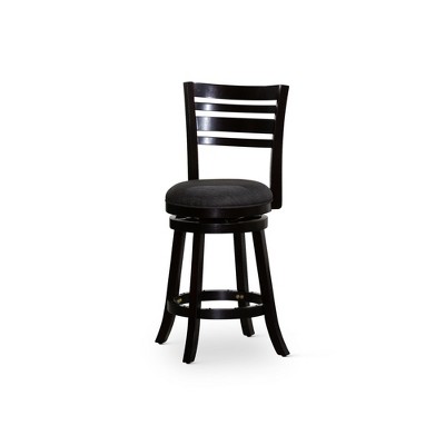 NicBex Dining Chairs Upholstered Chair Bar Height Chairs Slat Back Swivel Chair Fabric Seat for Kitchen