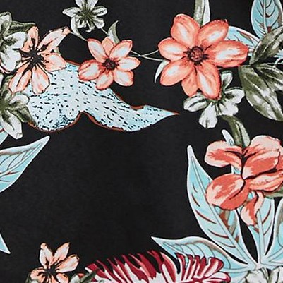 black palm leaf print