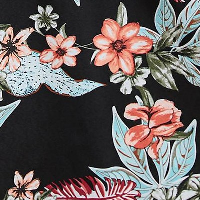 black palm leaf print