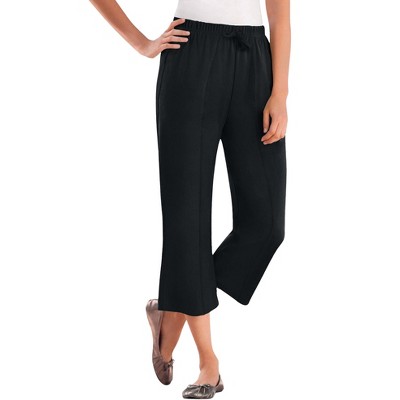 Woman Within Plus Size Easy Going Knit Capri