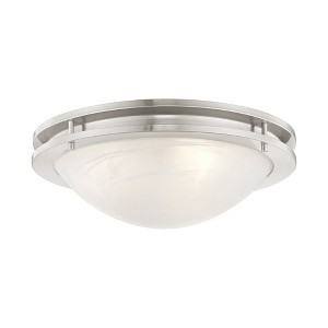 Livex Lighting Ariel 3 - Light Flush Mount in  Brushed Nickel - 1 of 1