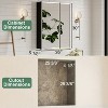Belle Medicine Cabinet with Mirror, Recessed/Wall Mounted Cabinet for Bathroom, Beveled Mirror, Adjustable Tempered Glass Shelves, Black - 2 of 4