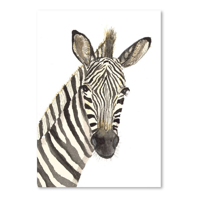 Americanflat Animal Minimalist Zebra By Cami Monet Poster, 1 of 7
