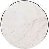 Zephyr Round Accent Table - White Marble/Black/Gold - Safavieh. - 3 of 4