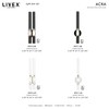 Livex Lighting Acra 1 - Light Wall Light in  Shiny Black - 4 of 4