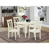 HomeStock 5-Pc Linen White Finish Solid Wood Top-Dining Room Set-Seats 4 - 2 of 4