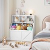 Coolmee Kids Bookshelf and Toy Storage, Toy Organizer with Storage Cabinet and Shelf, Toddler Book Shelf for Kids Rooms, Playroom, Bedroom, Nursery - 3 of 4