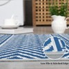 Washable Rug for Living Room, Neutral Boho Geometric Carpets with Non Slip TPR Backing - 2 of 4