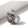 Boston Terrier Frenchie Dog Charm European Bead CZ Sterling Silver Ginger Lyne Collection - 2 of 4
