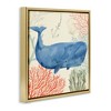 Stupell Industries Underwater Whimsical Whale Watercolor, 25" x 25" - 3 of 4