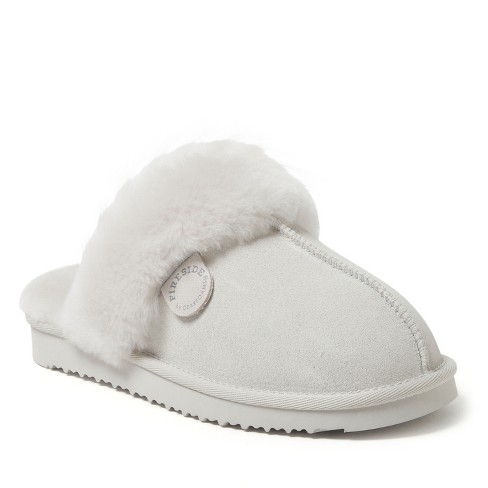 Fireside By Dearfoams Women's Sydney Genuine Shearling Scuff Slipper ...