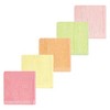 Hudson Baby Infant Girl Rayon from Bamboo Bib, Burp Cloth and Washcloth 10Pk, Citrus, One Size - 3 of 4