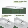 30" Bathroom Vanity With Undermount Ceramic Sink, Modern Bathroom Storage Cabinet With 3 Drawers & 1 Soft Closing Door - 2 of 4