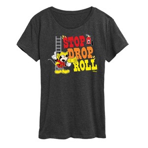 Women's - Disney - Firefighter Mickey Short Sleeve Graphic T-Shirt - 1 of 4