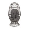 Egg Chair,Outdoor Basket Shape Swivel Egg Chair With Cushion,Wicker Egg Chair,Egg Chairs For Patio-Cuddlewood - 3 of 4