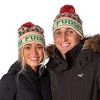 A Christmas Story Oh Fudge Leg Lamp Tree Far Isle Design Cuffed Adult Pom Beanie Multicoloured - 2 of 4