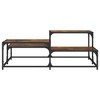 vidaXL Engineered Wood Coffee Table with Adjustable Feet, Smoked Oak Finish, Versatile Square Furniture for Living Room or Office, 42.1"x42.1"x15.7" - 4 of 4