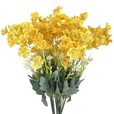 REGALWOVEN Artificial Decoration Silk Orchids Flowers 16.1" 6 Pcs