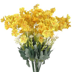 REGALWOVEN Artificial Decoration Silk Orchids Flowers 16.1" 6 Pcs - 1 of 4