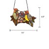 Chloe Lighting Wren Animal Tiffany-Glass Window Panel 9" Wide - 3 of 3