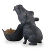 SPI Home Big Mouth Hippo Birdfeeder – Cast Aluminum Outdoor Sculpture Feeder, 11" Tall Garden Accent - 3 of 3