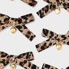 Mini Bows with Heart Charms Pelican Hair Clip Set 6pc - Wild Fable™ Leopard Print - 4 of 4