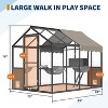 Nasitip XL Aluminum Catio with Weatherproof Roof, Multi-Level Cat Enclosure with Walkways & Condo for Outdoor Cats - 2 of 4