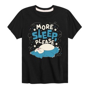 Boys' - Pokémon - Snorlax Nap All Day Sleep All Night Short Sleeve Graphic T-Shirt - 1 of 4